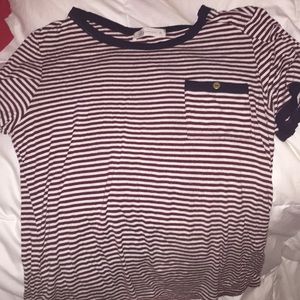 Stripped pocket shirt